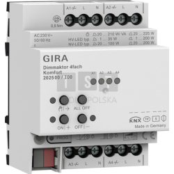 GIRA aktor ściemniający 4x...