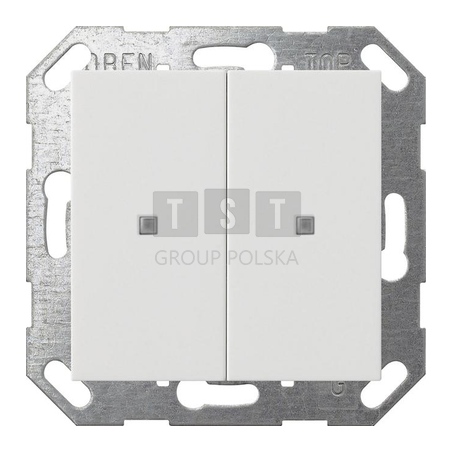 GIRA czujnik przyciskowy 2x KNX ONE System 55 biały 517303
