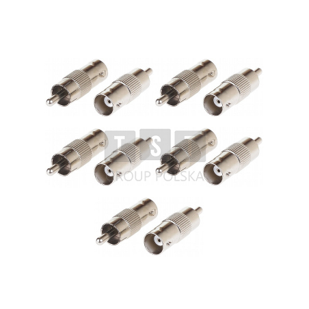 PRZEJŚCIE BNC GNIAZDO CINCH WTYK - 10 szt.
