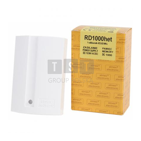 RD1000HET Odbiornik 2-kanałowy z wyświetlaczem ( pamięć 1000 pilotów )