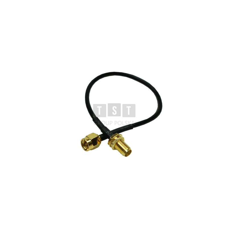 AT-SMAf-20cm-SMAm Przedłużacz koncentryczny 50 Ω, długość 20cm. konektor