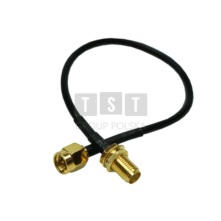AT-SMAf-20cm-SMAm Przedłużacz koncentryczny 50 Ω, długość 20cm. konektor