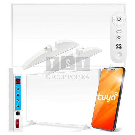 Panel grzewczy IR CRONOS Synthelith CR-1200TWP White