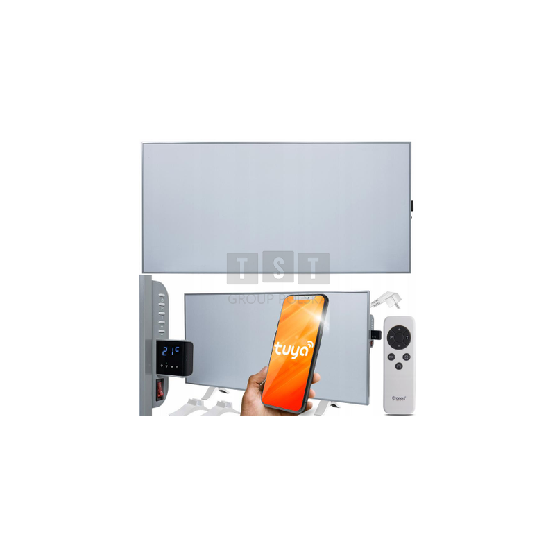 Panel grzewczy IR CRONOS Synthelith PRO CRP-770TWP Full Grey