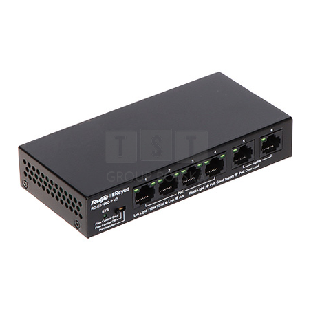 SWITCH POE RG-ES106D-P-V2 4-PORTOWY REYEE