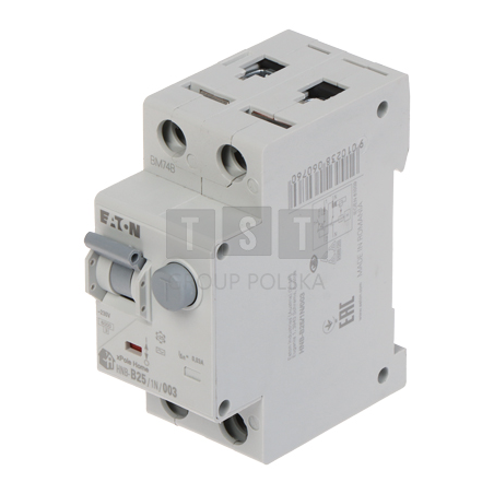 WYŁĄCZNIK RÓŻNICOWO-NADPRĄDOWY HNB-B25/1N/003 JEDNOFAZOWY, TYP AC 30 mA 25 A EATON