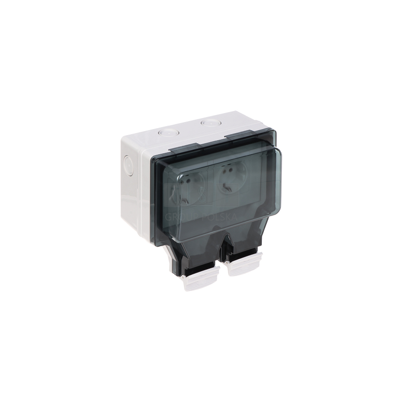 GNIAZDO NATYNKOWE PODWÓJNE ATLO-S2IP6 IP66