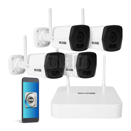 ZESTAW DO MONITORINGU BEZPRZEWODOWY WIFI BCS-B-KITW(2.0)
