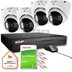 Zestaw monitoringu 4 kamer...