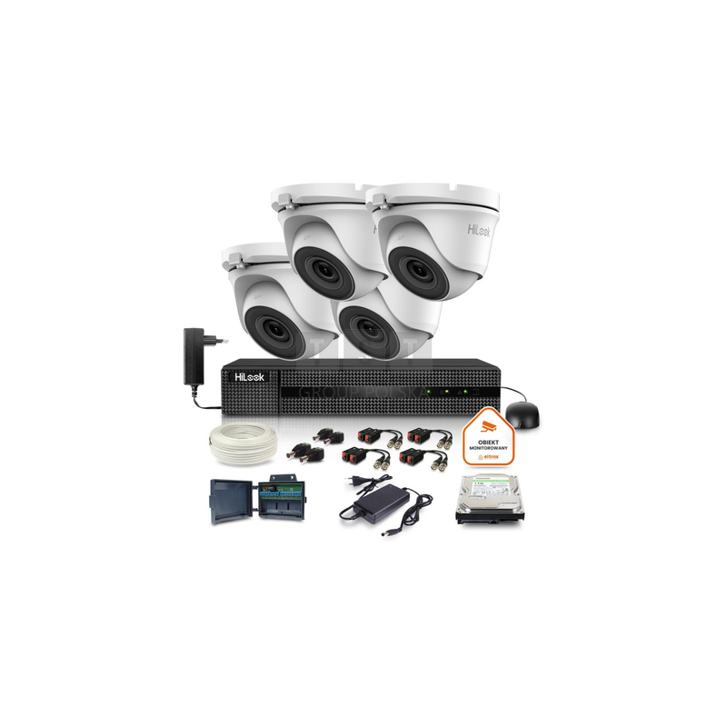 Zestaw monitoringu Hilook 4 kamer 5MPx TVICAM-T5M z dyskiem 1TB