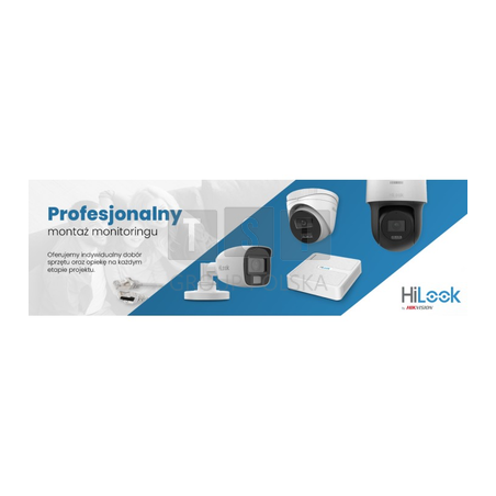 Zestaw monitoringu Hilook by Hikvision 4 kamery 4Mpx IPCAM-T4-30DL