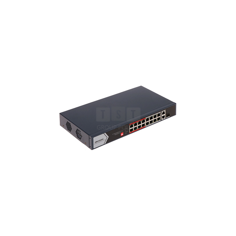 SWITCH POE DS-3E0318P-E/M(C) 16-PORTOWY SFP Hikvision