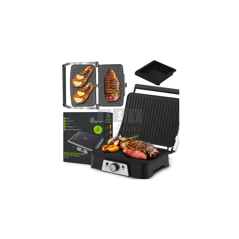 Extralink Smart Life Electric Grill SJ-36 | Grill elektryczny | 2000W, Grill z regulacją temperatury