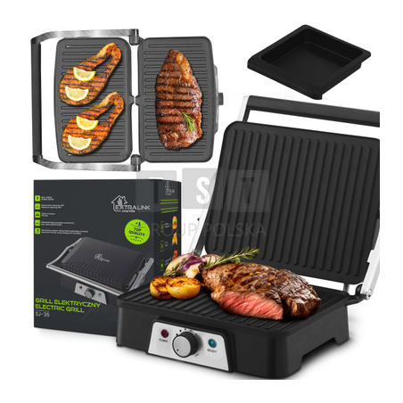 Extralink Smart Life Electric Grill SJ-36 | Grill elektryczny | 2000W, Grill z regulacją temperatury