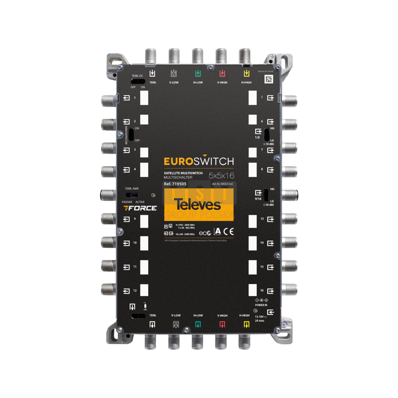 EuroSwitch Televes 5x5x16 ref. 719505