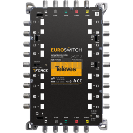 EuroSwitch Televes 5x5x16 ref. 719505
