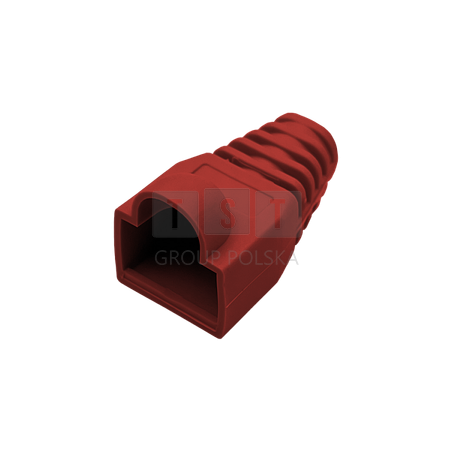 Osłonka wtyku RJ45 czerwona ALANTEC