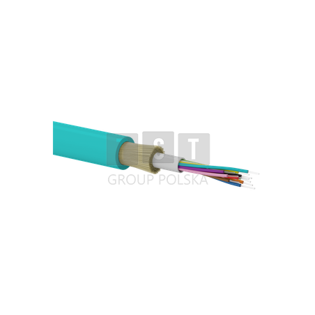 Kabel światłowodowy OM3 B2ca U-DQ(ZN)BH uniwersalny trudnopalny "FireHardy" MM 24G 50/125 LSOH ALANTEC