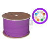 Kabel U/UTP kat.6 LSOH 4x2x23AWG B2ca 500m (FIOLETOWA powłoka) 25 lat gwarancji, badanie jakości  INTERTEK (USA) ALANTEC