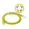 Patch-cord U/UTP kat.5e PVC 1.0m żółty ALANTEC