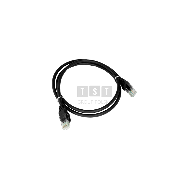 Patch-cord U/UTP kat.6A LSOH 0.25m czarny ALANTEC