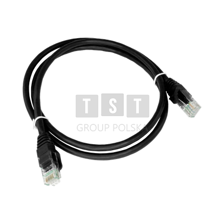 Patch-cord U/UTP kat.6A LSOH 5.0m czarny ALANTEC