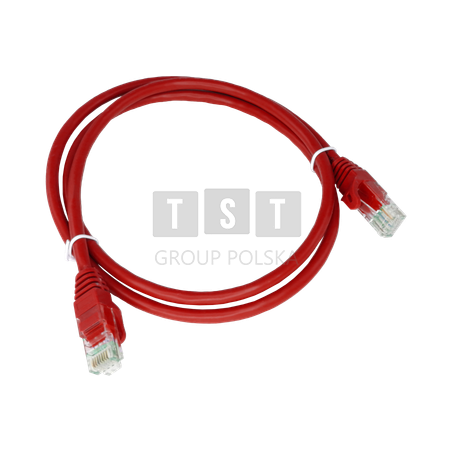 Patch-cord U/UTP kat.6A LSOH 3.0m czerwony ALANTEC