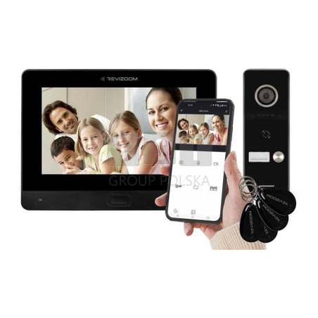 Wideodomofon REVIZOOM RM-T471HD BLACK/RC-411HD-C