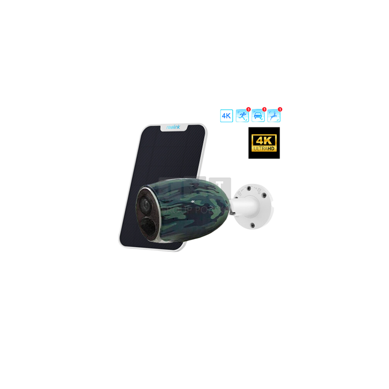 Kamera Reolink Go GSM Ultra 4K 8Mpx | Detekcja osób i pojazdów | Akumulator | Bezprzewodowa GSM