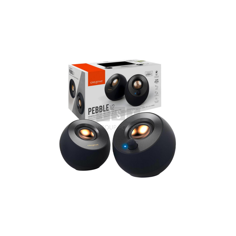 Głośniki komputerowe Creative Pebble V2 USB-C Czarny