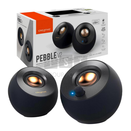 Głośniki komputerowe Creative Pebble V2 USB-C Czarny