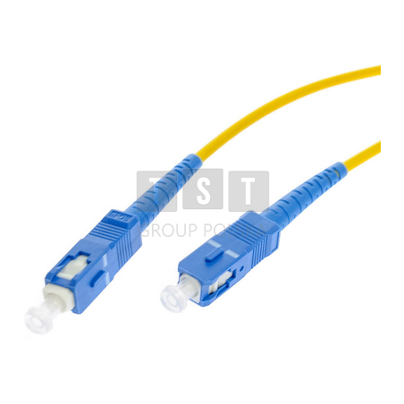 PATCHCORD ŚWIATŁOWODOWY SM 0,5M SIMPLEX 9/125, SC/UPC-SC/UPC