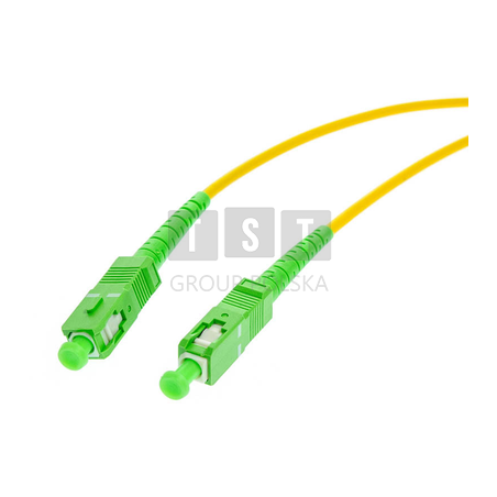 PATCHCORD ŚWIATŁOWODOWY SM 2M SIMPLEX 9/125, SC/APC-SC/APC 3MM