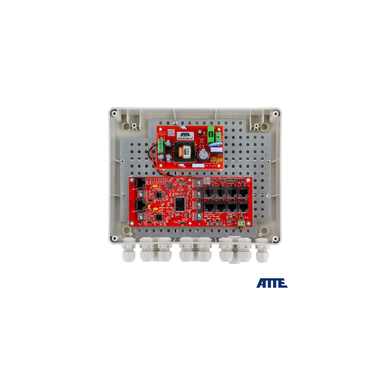 SWITCH ZEWNĘTRZNY 8-PORTOWY POE DO 8 KAMER IP ATTE IP-8-20-L2
