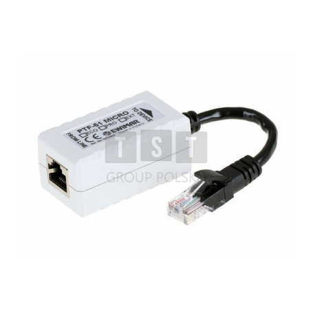 Zabezpieczenie przepięciowe LAN do kamer IP, EWIMAR PTF-51-ENG/PoE/Micro