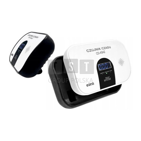 Czujnik czadu EURA CD-45A2 wolnostojący, bateryjny, wyswietlacz LCD