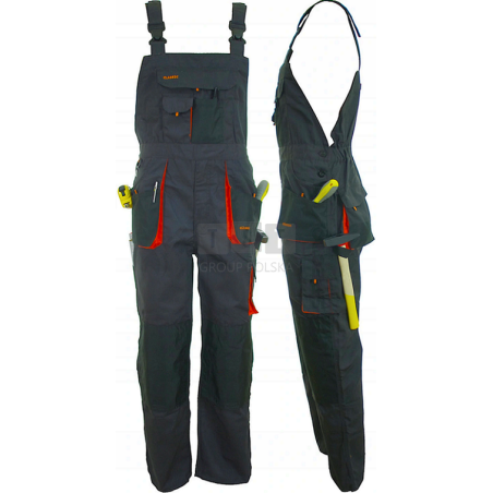 ARTMAS CLASSIC SPODNIE ROBOCZE OGRODNICZKI WYTRZYMAŁA TKANINA POTRÓJNE SZWY FUNKCJONALNE KIESZENIE R. 58