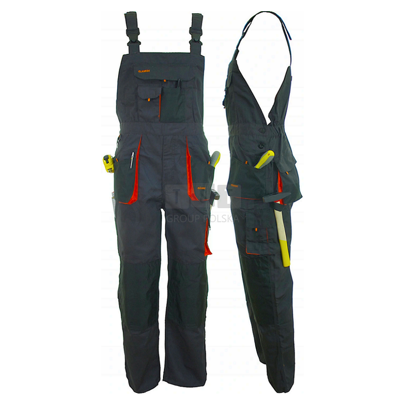 ARTMAS CLASSIC SPODNIE ROBOCZE OGRODNICZKI WYTRZYMAŁA TKANINA POTRÓJNE SZWY FUNKCJONALNE KIESZENIE R. 60