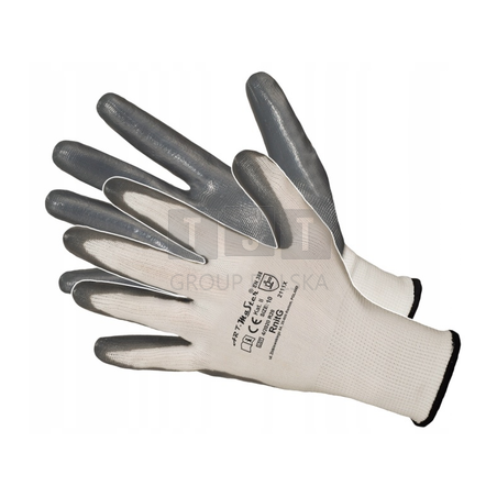 ARTMAS RNITG RTENI RĘKAWICE ROBOCZE NITRYLOWE DZIANE OGRIFOX NITRICAR R. 10