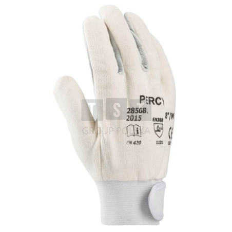 ARDON PERCY RĘKAWICE ROBOCZE MONTERSKIE KOZIA SKÓRA CAŁODŁONICOWE RZEP W NADGARSTKU R. 10