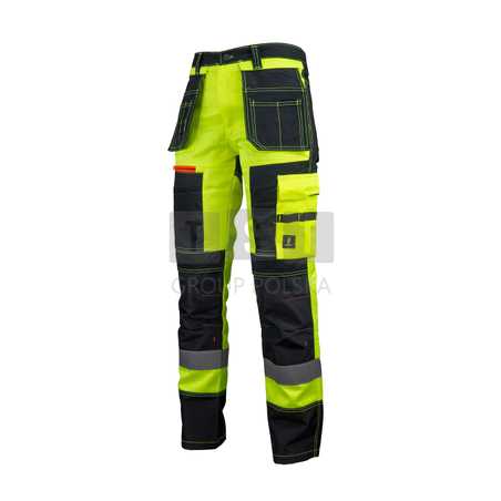 URGENT URG-715 SPODNIE DO PASA OSTRZEGAWCZE, TAŚMY ODBLASKOWE, WYTRZYMAŁE R. 60