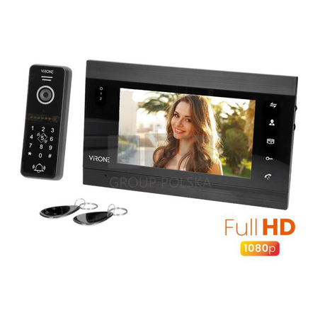 WIDEODOMOFON WI-FI VIRONE VDP-61FHD VIFIS FULL HD