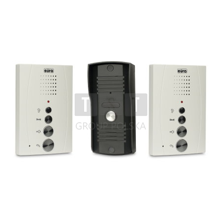 EURA ADP-11A3 Domofon głośnomówiący, bezsłuchawkowy, dwie słuchawki