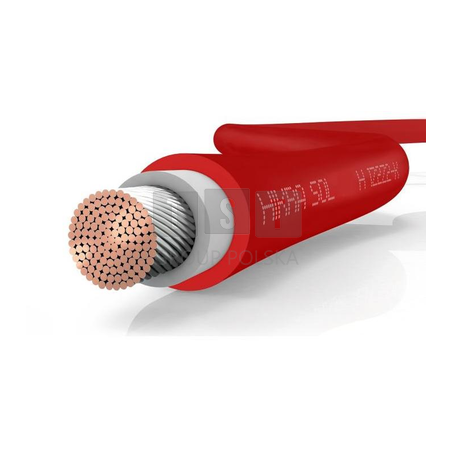 Przewód kabel solarny 4mm2 HIS, HIKRA (H1Z2Z2-K) CZERWONY 1m