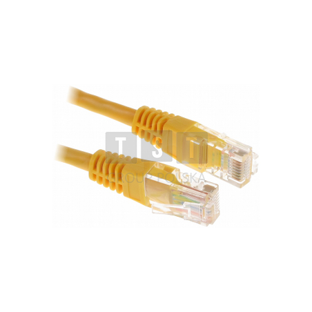 PATCHCORD KAT5E UTP 20M ŻÓŁTY