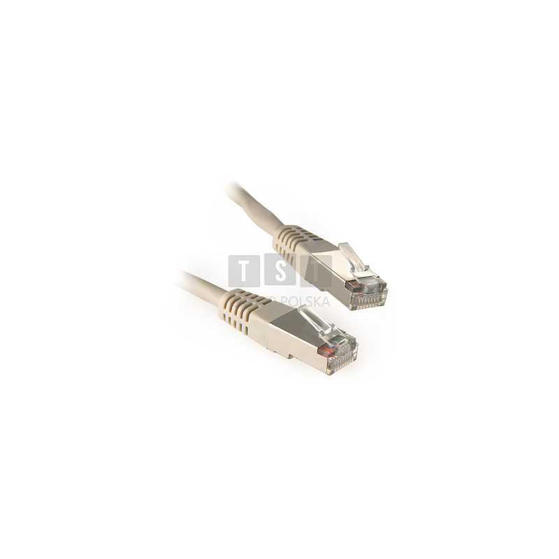 PATCHCORD KAT5E FTP 5M SZARY