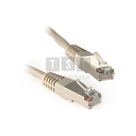 PATCHCORD KAT5E FTP 5M SZARY