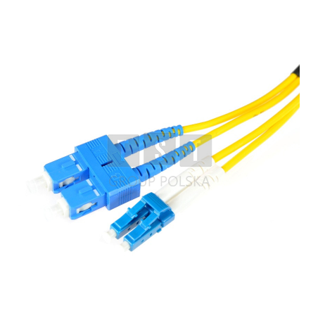 PATCHCORD ŚWIATŁOWODOWY SM SC/UPC-LC/UPC DUPLEX 5m