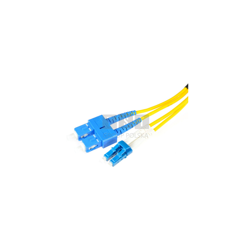 PATCHCORD ŚWIATŁOWODOWY SM SC/UPC-LC/UPC DUPLEX 3m