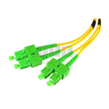 PATCHCORD ŚWIATŁOWODOWY SM 0,5M DUPLEX 9/125 SC/APC-SC/APC 3MM